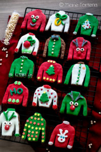 Christmas sweater cookies