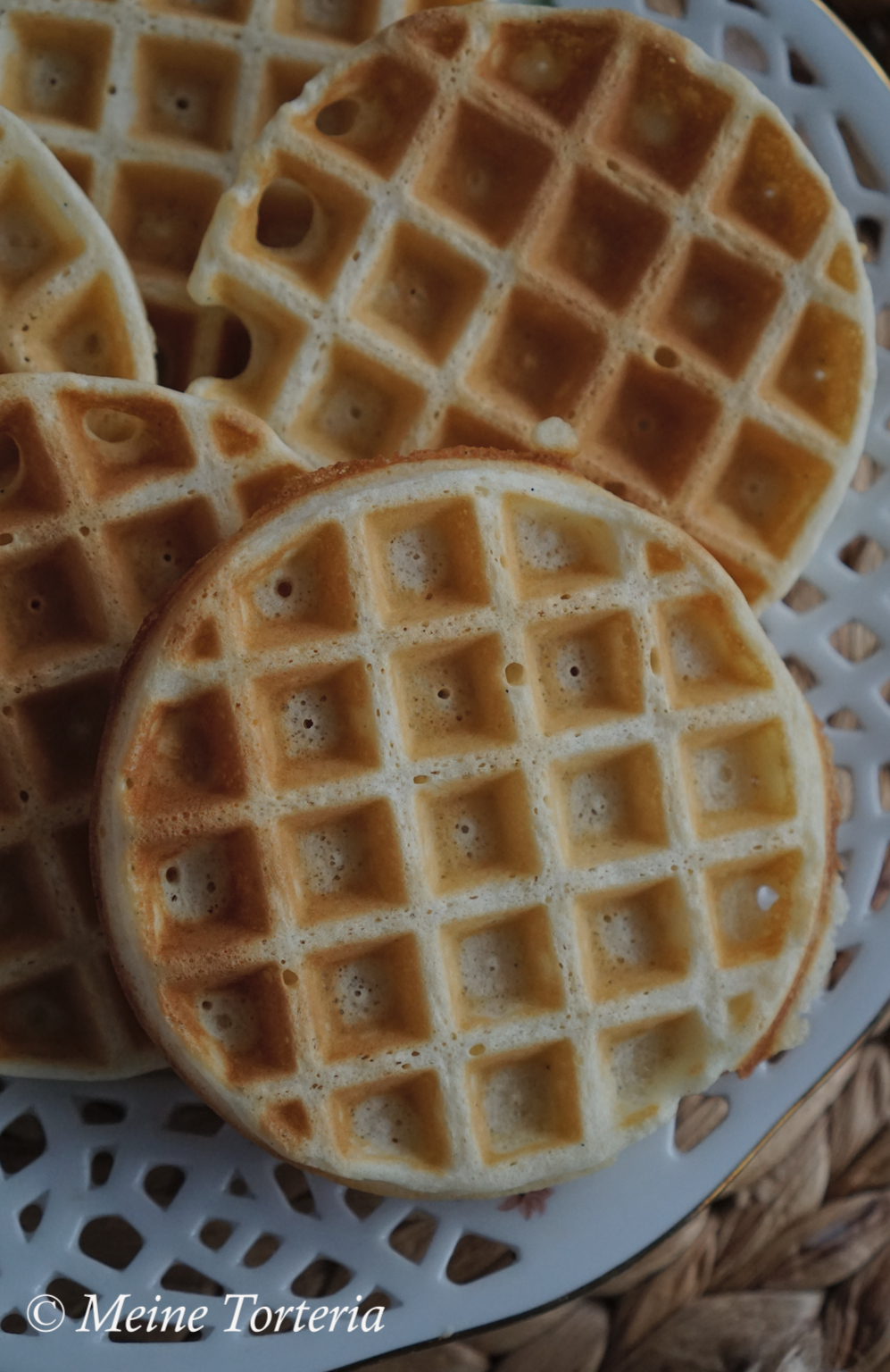 Klassische Waffeln für Waffeln aus dem Mini-Waffeleisen - Meine Torteria